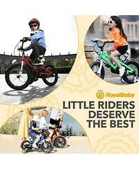 RoyalBaby Freestyle Outdoor Kid's Bicycle with Training Wheels, 12 Inch