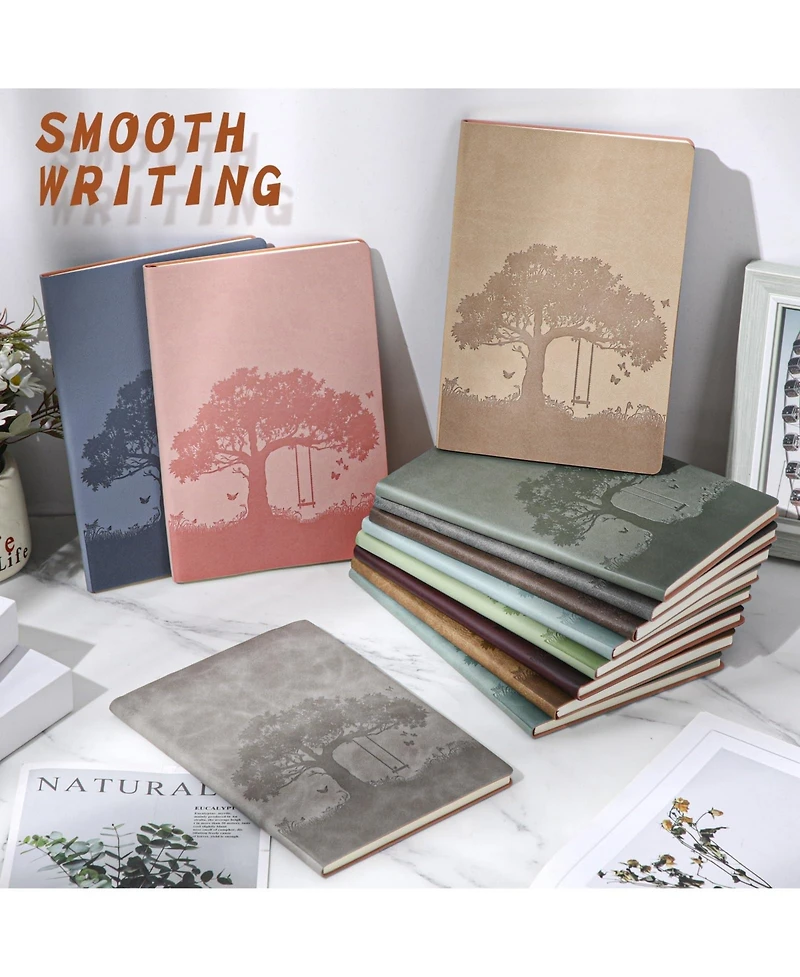 Gnuadz Tree Journal Notebook Pu Leather Lined Writing Bulk