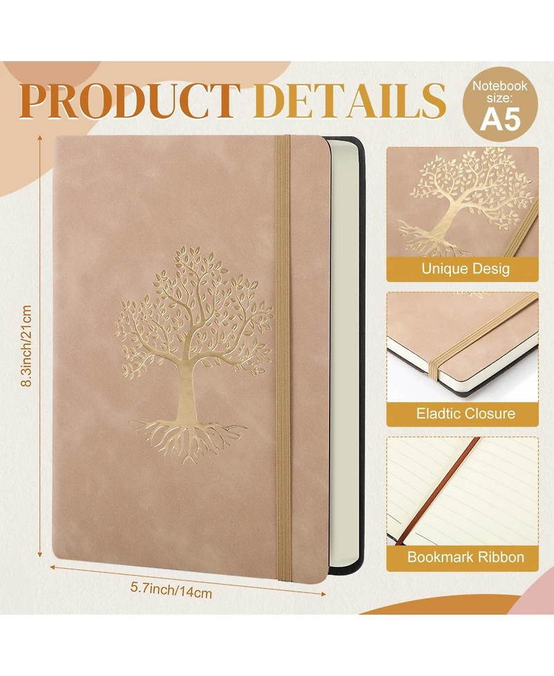 Gnuadz Lined Journal Notebook Leather Hardcover Writing Diary
