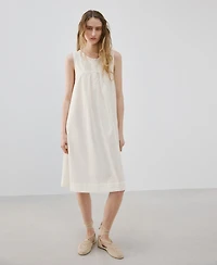 Mango Women's Embroidered Detail Cotton Nightdress
