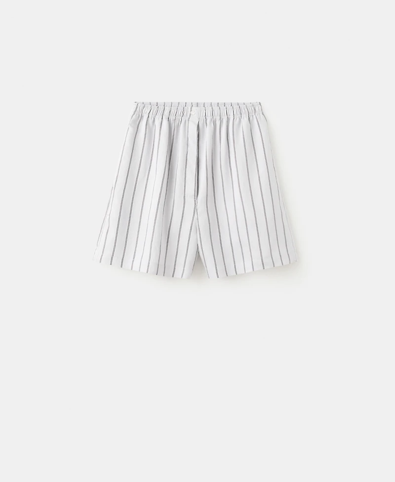 Mango Women's Striped Pajama Shorts