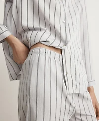Mango Women's Striped Pajama Pants