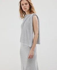Mango Women's Fine Knit Midi Skirt