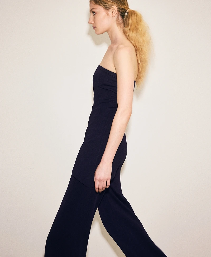Mango Women's Asymmetrical Fine-Knit Top