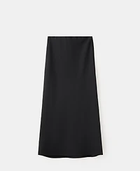 Mango Women's Linen-Blend Straight Skirt