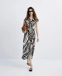 Mango Women's Printed Shirt Dress