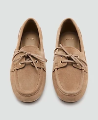 Mango Women's Suede Driving Shoes