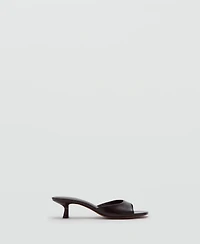 Mango Women's Kitten Heel Sandals