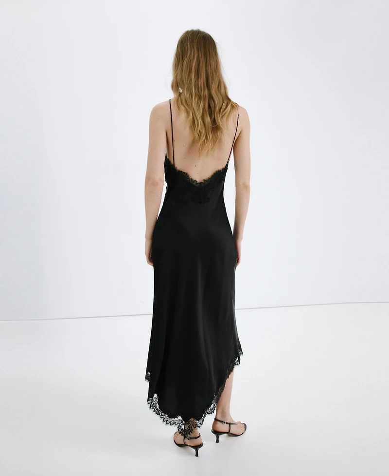 Mango Women's Satin Camisole Dress