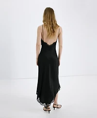 Mango Women's Satin Camisole Dress