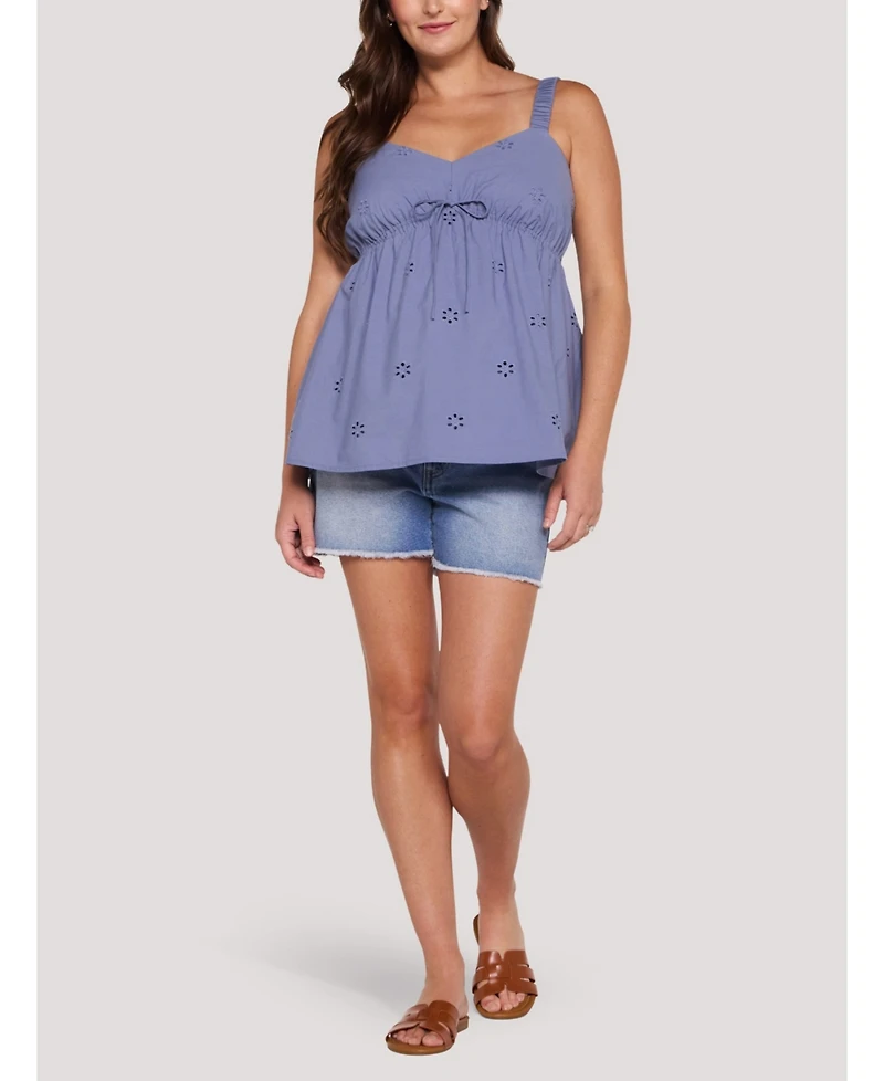 Motherhood Maternity Scrunch Strap Woven Cami