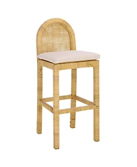Safavieh Tojo Cane Round Back Bar Stool