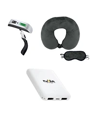 Pursonic The Savvy Traveler s Essential Trio: Electronic Luggage Scale, Memory Foam Travel Pillow, and Ultra-Compact Wireless Power Bank