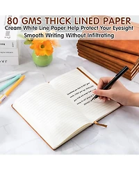 Gnuadz Leather Notebook Journal Hard Cover A5 Writing