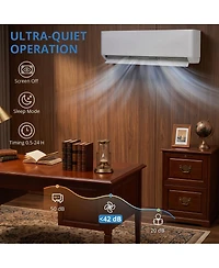 Xo 24 SEER2 9,000 Btu Mini Split Ac and Heat Pump, Cools/Heats Up to 450 Sq.Ft, 115V