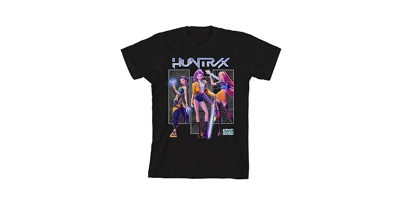 Kpop Demon Hunters Boy's Crew Neck Short Sleeve T-shirt