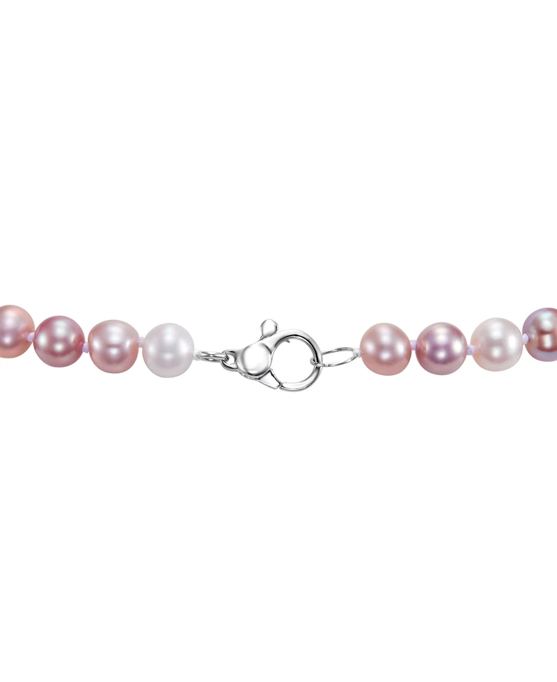 Macy's Freshwater Pearl (8-9mm) Necklace in Sterling Silver