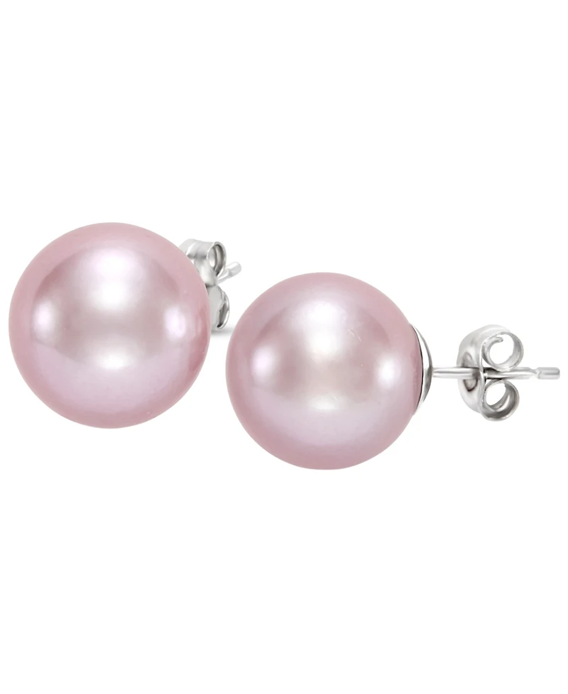 Macy's Freshwater Pearl (11-12mm) Stud Earrings in sterling silver