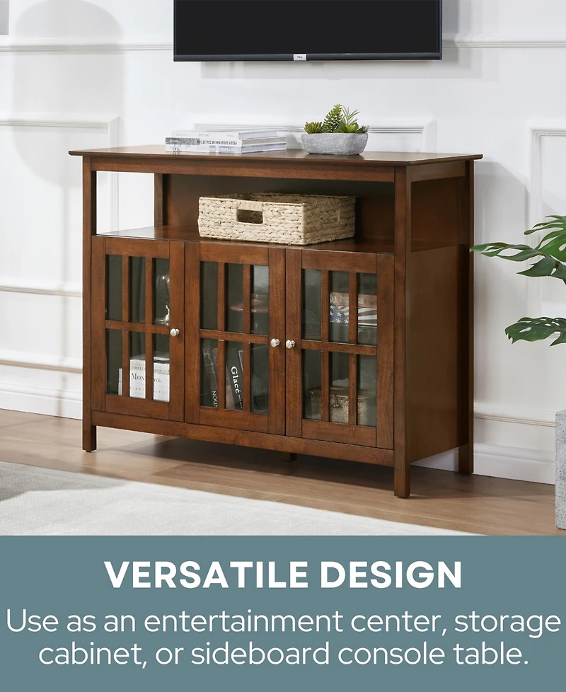 Convenience Concepts 47.75" Big Sur Deluxe Pine Storage Tv Stand