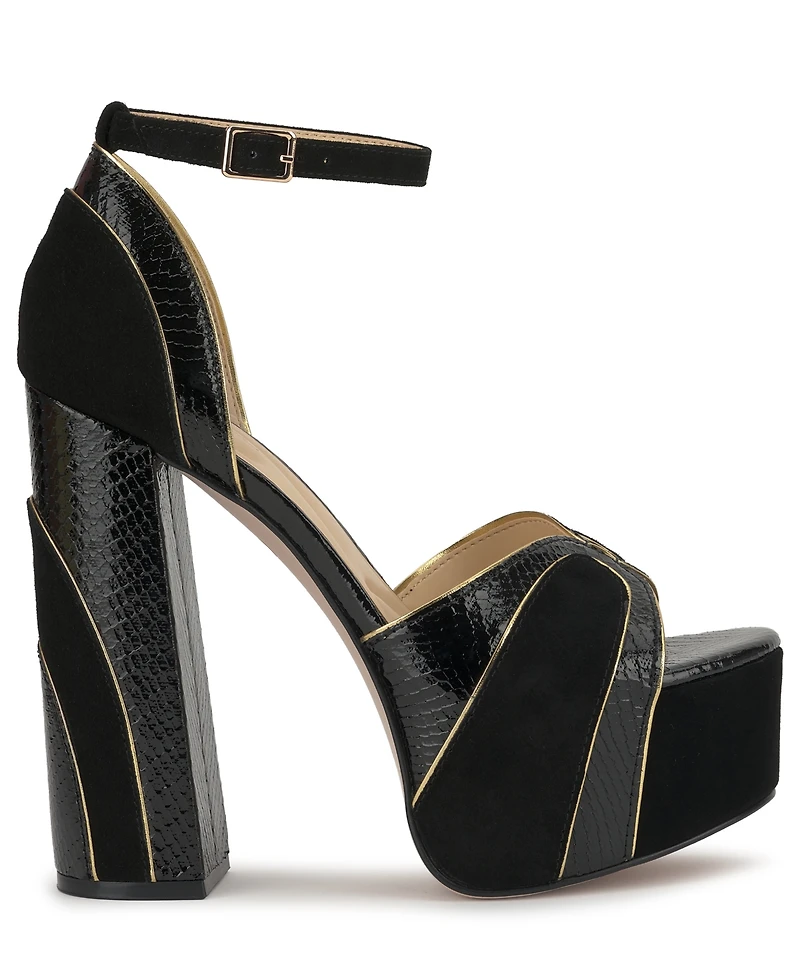 Jessica Simpson Women's Avele Platform Block Heel Dress Sandals