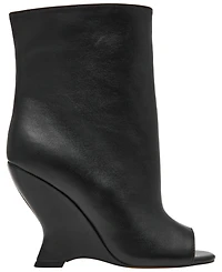 Steve Madden Women's Rylix Peep Toe Sculpted Wedge Booties