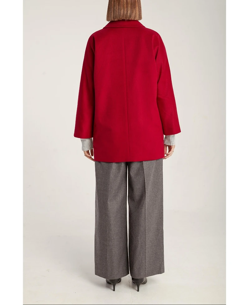1982 Women's Cashmere Double Breasted Short Coat