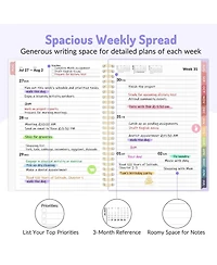 Gnuadz Academic Planner 2026-2027 Weekly Monthly A5