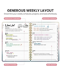 Gnuadz Planner 2026-2027 Academic Weekly Monthly Spiral School Book Herbs