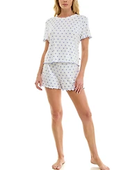 Sincerely Jules Women's Striped Top & Shorts, 2-Piece Set