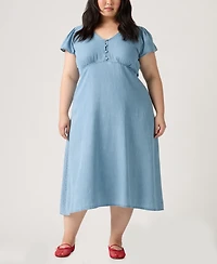 Levi's Plus Lilith Short-Sleeve Midi Dress