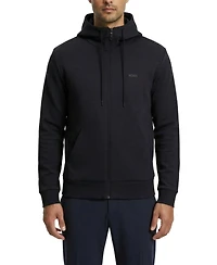 Boss by Hugo Men's Logo Print Zip-Up Hoodie