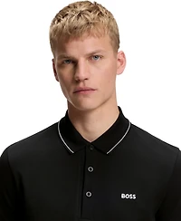 Boss by Hugo Men's Tonal Logo Slim-Fit Polo Shirt