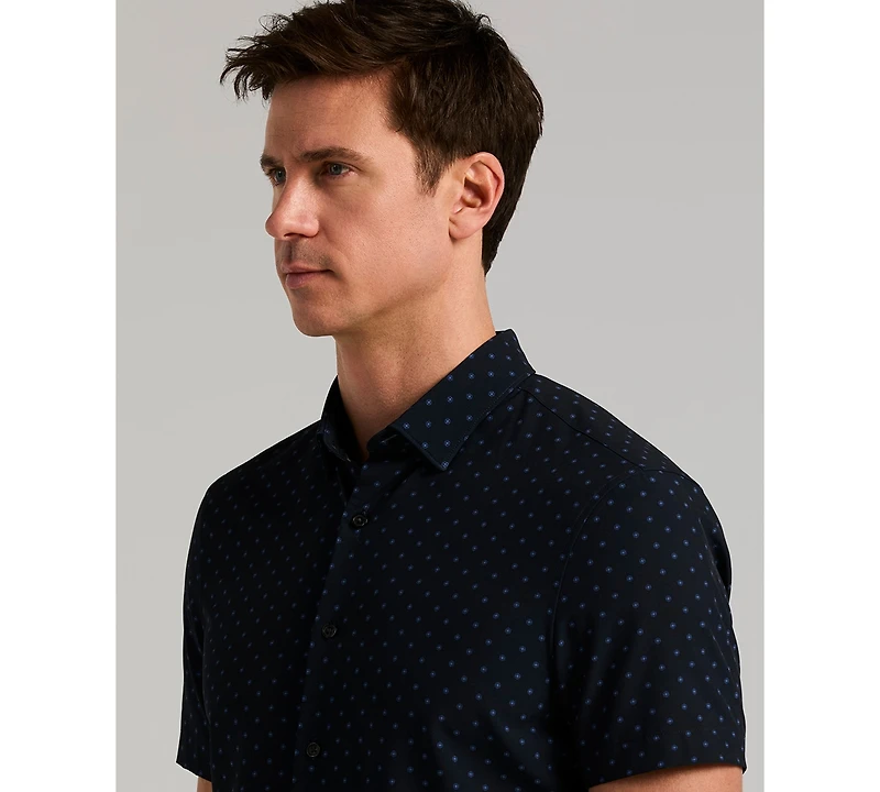 Perry Ellis Men's Slim-Fit Hex Dot Print Shirt