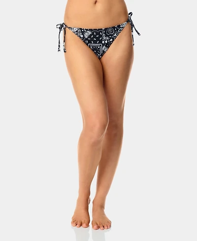 California Waves Women's Bandana Print Side Tie Swim Bottoms, Macy's Exclusive