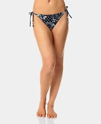 California Waves Women's Bandana Print Side Tie Swim Bottoms, Macy's Exclusive