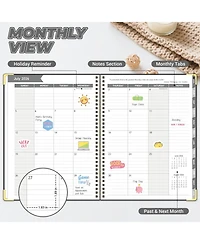 Gnuadz Academic Planner 2026-2027 Weekly Monthly Hardcover Tabs