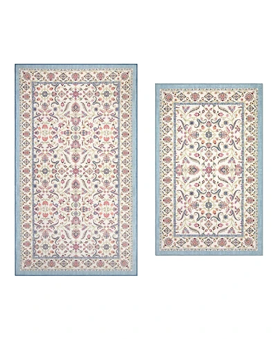 Laura Ashley Printed Chenille Chatsworth 2-Pc. Rug Set