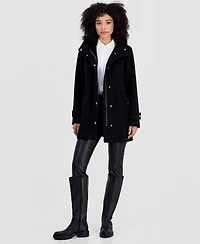 Michael Kors Women's Hooded Button-Front Coat, Created for Macy's