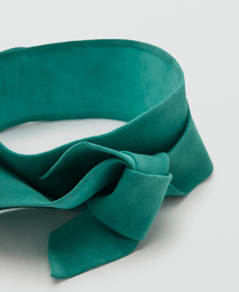Mango Women's Suede Cummerbund Belt