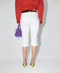 Mango Women's Straight-Fit Capri Jeans