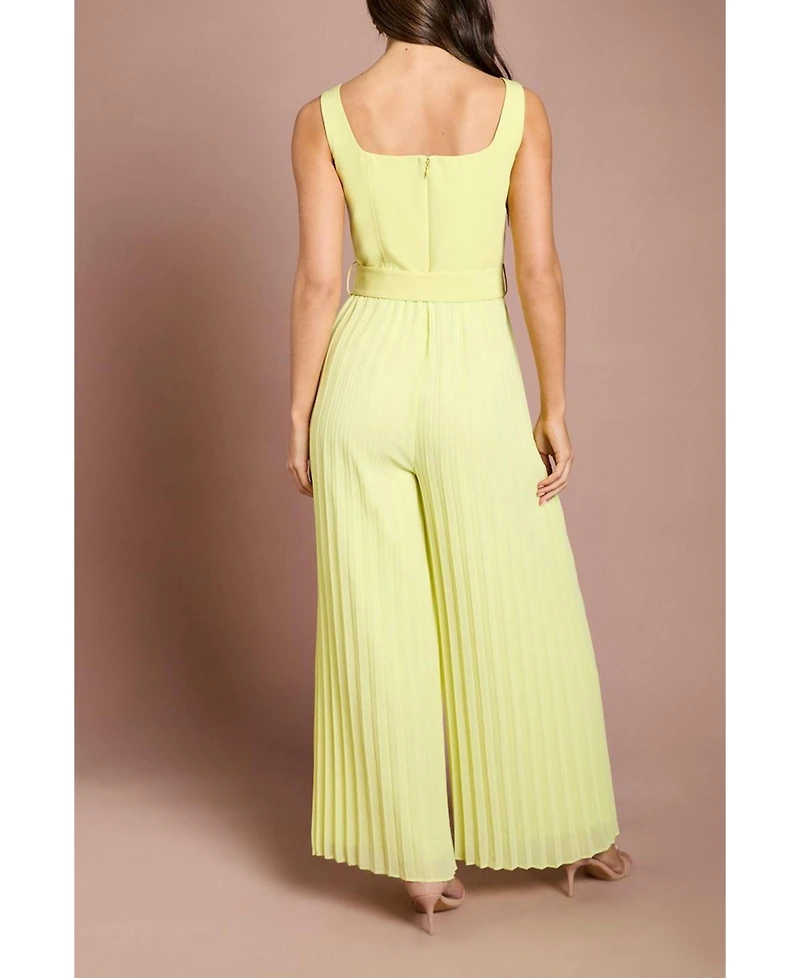 Coast Women's Seam Detail Pleated Wide Leg Jumpsuit
