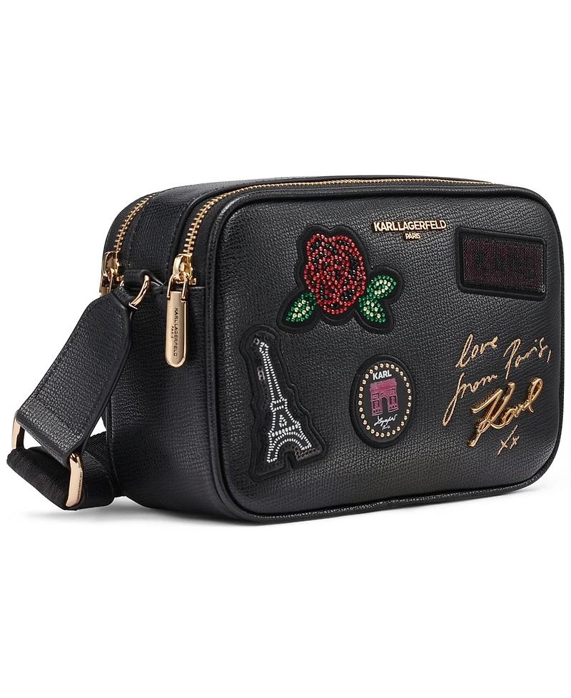 Karl Lagerfeld Paris Maybelle Zip-Top Small Crossbody Handbag