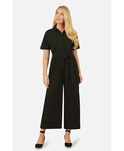 Yumi Women's Utility Relaxed Fit Jumpsuit