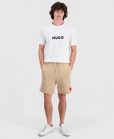 Hugo by Boss Men's Diz222 Logo Patch Jersey Shorts