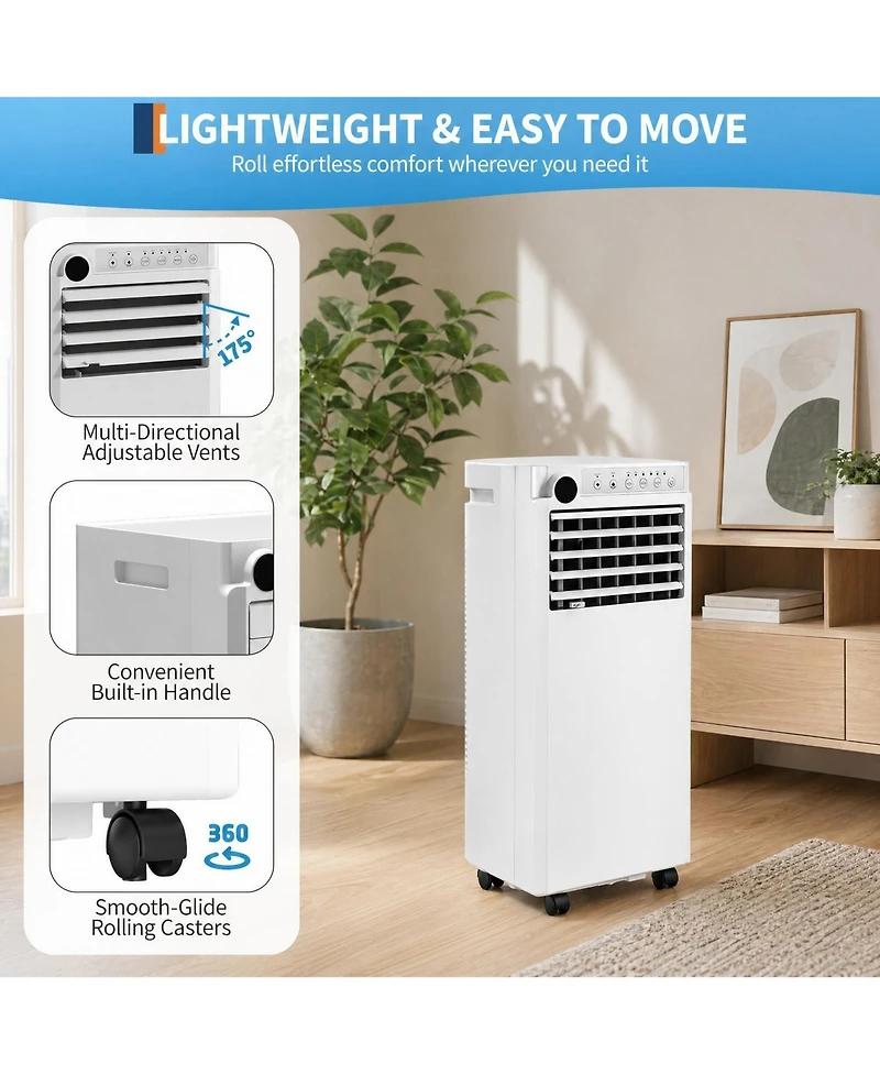 Xo Portable Air Conditioner, Cools/Heats Up to 450 Sq.Ft, 10000 Btu
