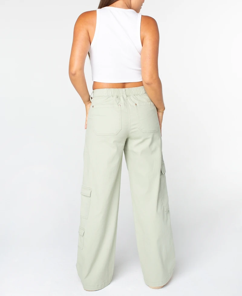 Celebrity Pink Juniors' Wide-Leg Cargo Pants