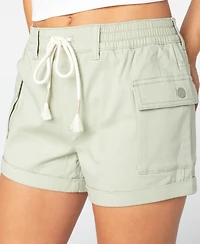 Celebrity Pink Juniors' Cargo-Pocket Drawstring Shorts