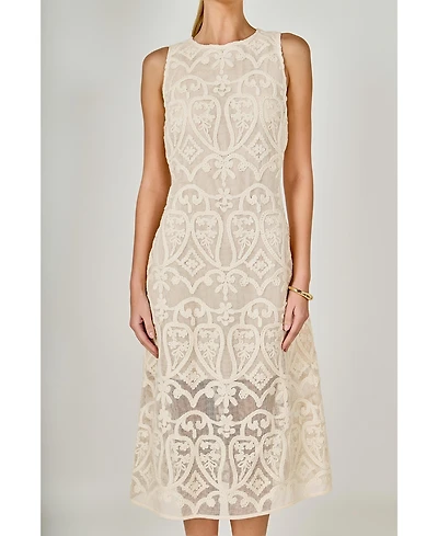 endless rose Women's Lextured Sleeveless Maxi Dress