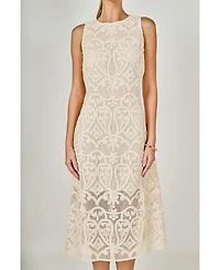 endless rose Women's Lextured Sleeveless Maxi Dress