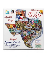 SunsOut Welcome To Texas 1000 Piece Jigsaw Puzzle For Adults Special Shape
